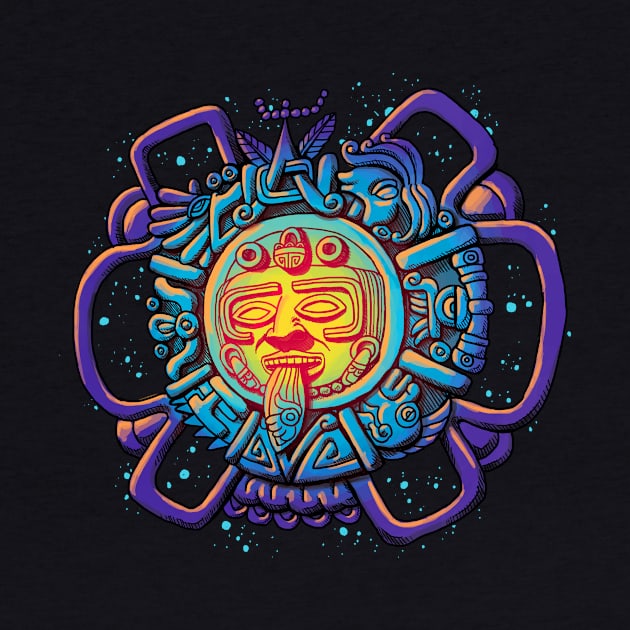 Aztec Sun by qetza